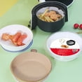 thumbnail image 4 of 10 Sheets Unbleached Air Fryer Paper - Non-Stick Heat Resistant Oil-Resistant Disposable Food Grade Boxed Packaging Easy Cleanup Replace Aluminum Foil - Household & Professional, 4 of 8