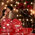 thumbnail image 6 of Moocorvic Valentine's Day Party Tableware Set, 20 Pcs Dessert Plates for Wedding Birthday Party Decorations Favors, 6 of 6