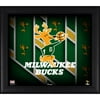 Milwaukee Bucks Framed 15" x 17" Hardwood Classic Logo Team Threads Collage