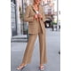 thumbnail image 5 of Conjunto PRETTYGARDEN Blazer Oversize y Pantalones Palazzo Anchos Caqui XXL, 5 of 8