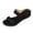 59#Black, variant on Women’s Two-Strap Suede Rivet Trim Flat Slide Sandals, Open Toe Casual Indoor Outdoor Slippers