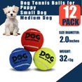 thumbnail image 4 of Pelotas de tenis AMA SPORT para mascotas 12 unidades 5 cm Juguetes para perros pequeños, 4 of 7