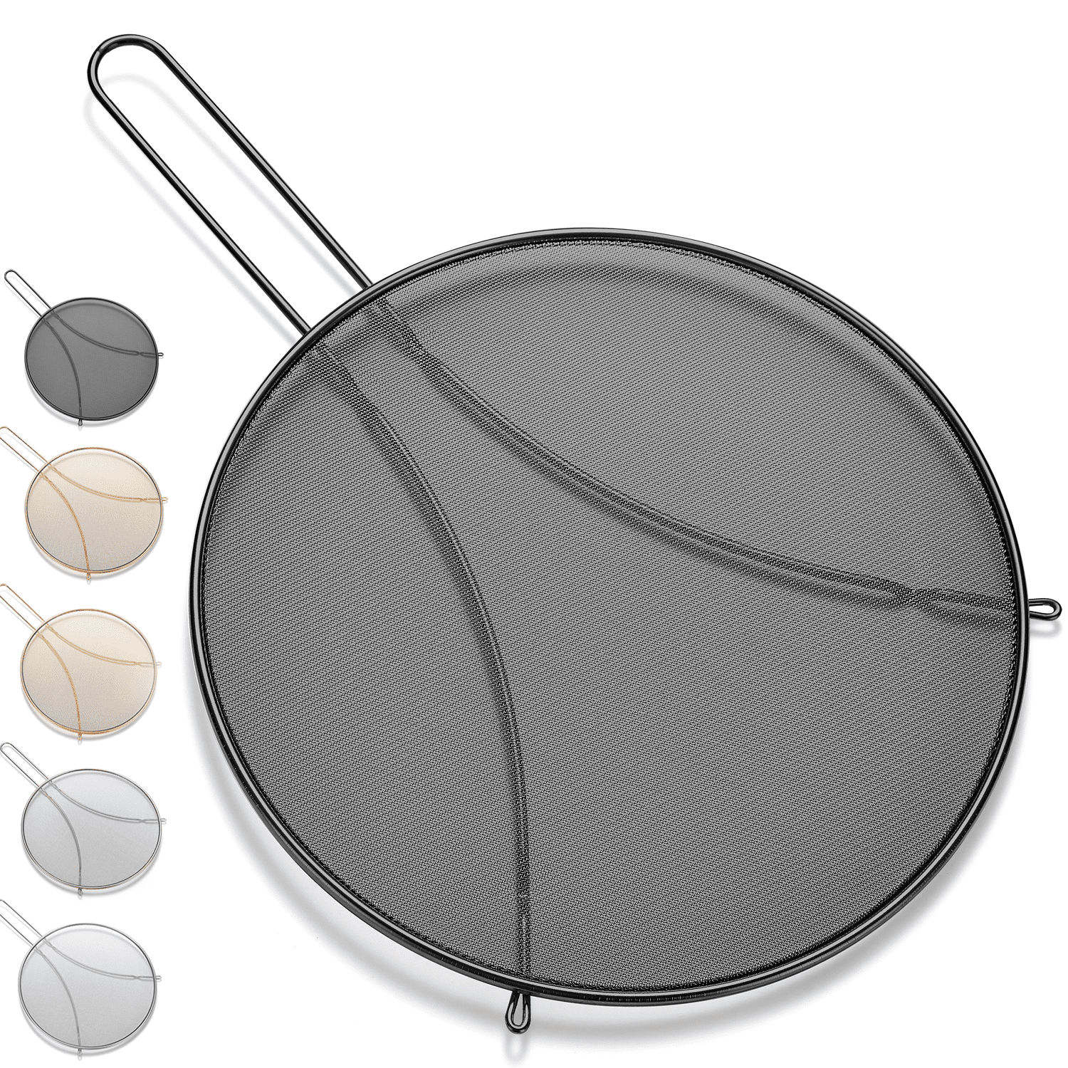 Anti Grease Splash Scald Proof Frying Pan Cover Cooking Tools Stainless Steel Splatter Screen With ABS Handl 