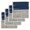 Blue, variant on Black Striped Kitchen Dish Towels for Drying Dishes Set of 4, Farmhouse Stripes Modern Abstract Art Waffle Weave Microfiber Hand Tea Bathroom Towels Quick Dry & Absorbent Towel 12x12