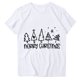 thumbnail image 4 of Puntoco Camiseta de manga corta con cuello redondo y estampado navideño para mujer Camiseta de manga corta con cuello redondo, 4 of 4