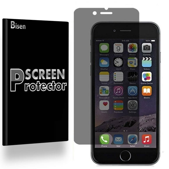 Convient pour iPhone 8 [BISEN] Protecteur d'Écran Anti-Espion, Anti-Rayures, Anti-Choc, Anti-Bulle
