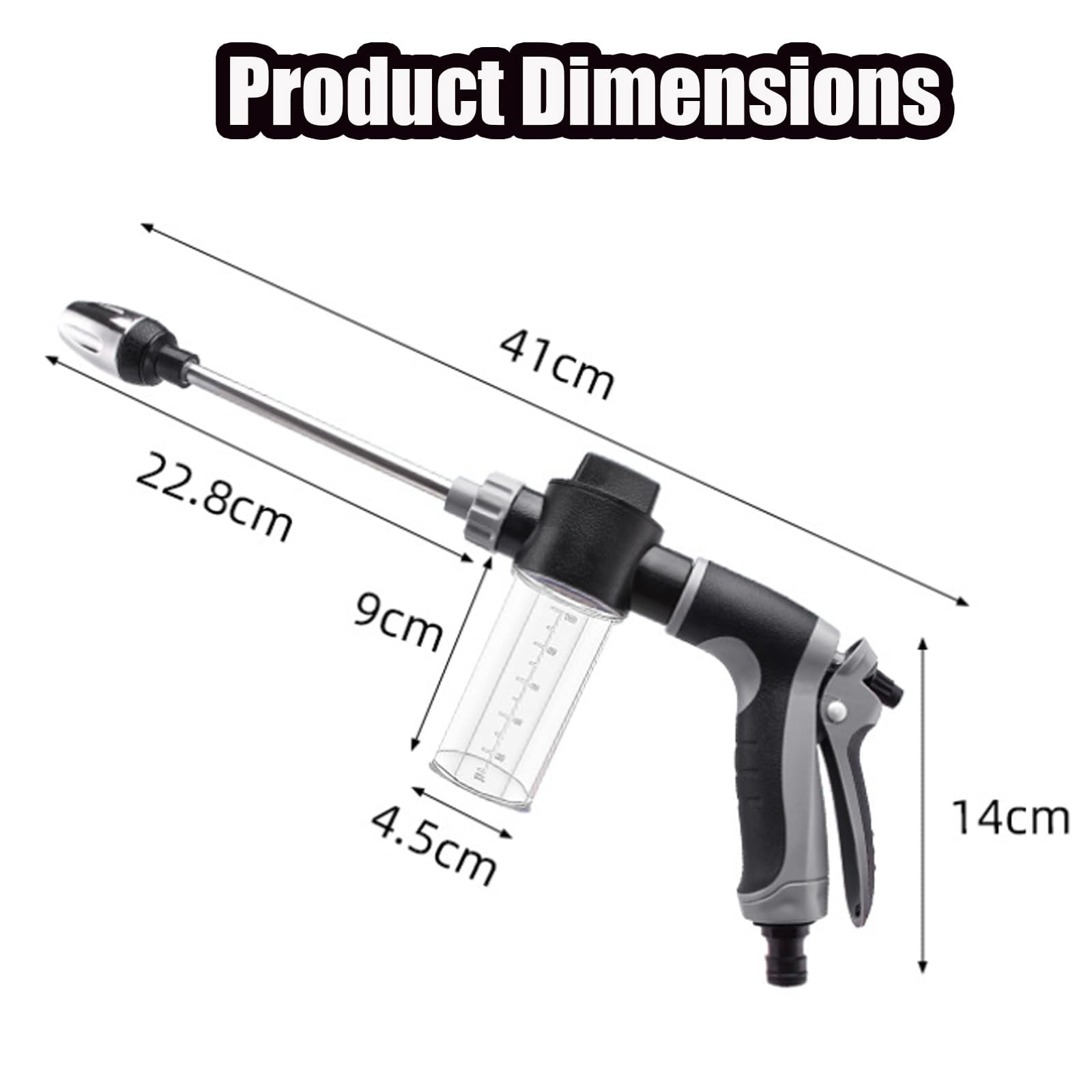Pressure Washer,Professional Water Pressure in a Compact Design, Multi Function High Pressure Hose Nozzle for Cleaning Yard Car Driveways