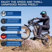 1500W Motor COSWHEEL GT20 Electric Bike for Adults,25AH Removable Battery, Max 93-145 Miles Electric Motorcycle, 7-Speed, 20x 4.0 Fat Tire Ebikes for Adults