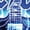 NAVY, variant on - Lightning Guitar - Men's Short Sleeve Graphic T-Shirt