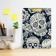 thumbnail image 6 of Coolnut 12"x9" Skull Clipboard A4 Size Standard Size Clipboards Decorative Clipboard with Low Profile Metal Clip for Office, School, Nurses, Students, 6 of 7