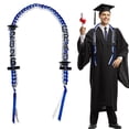 thumbnail image 1 of 47''/59'' Graduation Ribbon Lei Necklace, Handmade Multicolor Lei With Tassel, 2026 GraduationforGraduates, 120cm Length, Multicolor Graduation Lei NecklaceforGraduate, 1 of 9