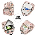 thumbnail image 5 of FORMRS Mini Backpack Purse for Women Travel Daypack Casual Shoulder Bag, Christmas Snowman, 5 of 7