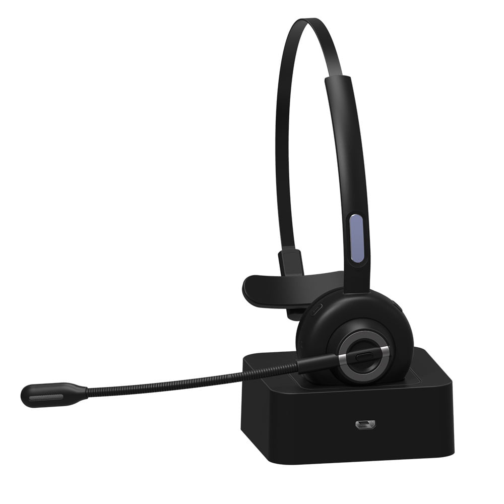 B1-BK Bluetooth Headset with Noice Reducing Mic for all Smartphones,Black 