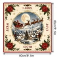 thumbnail image 3 of Christmas Mahjong Mat for Table, No Creases, Ships Rolled, 31.5 x 31.5 Non-Slip Noise Reduction Gaming Mat for Mahjong Poker Card Board Games Dominoes, 3 of 7