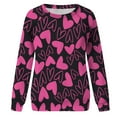 thumbnail image 4 of Azrian Womens Shirts Valentine'S Day Sweatshirt Long Sleeve Pullover Tunic Tops, 4 of 6