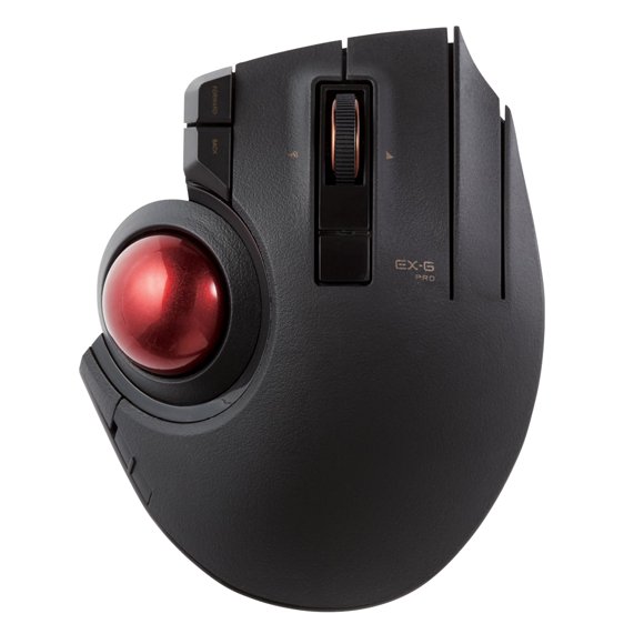 Mouse Trackball ELECOM EX-G Pro M XPT1MRXBK Inalambrico Bluetooth Cable 8 Botones