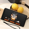 thumbnail image 5 of OIDERY Lightweight Women's Clutch Wallet Personalized Wallet for Women OWL EMPOWERMENT MULTITASKING Perfect Everyday Use or Gift Idea Stylish Accessory Smooth Texture, 5 of 10