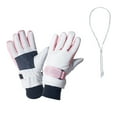 thumbnail image 2 of Eltusu Girls Ski Gloves, Stretch Waterproof Skating Thermal Winter Mittens White Size 3-15 T, 2 of 3