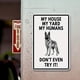 thumbnail image 3 of Placa Metal Vintage para Perro Pintura Hierro Rectangular Arte Pared Bar El 20x30cm, 3 of 9