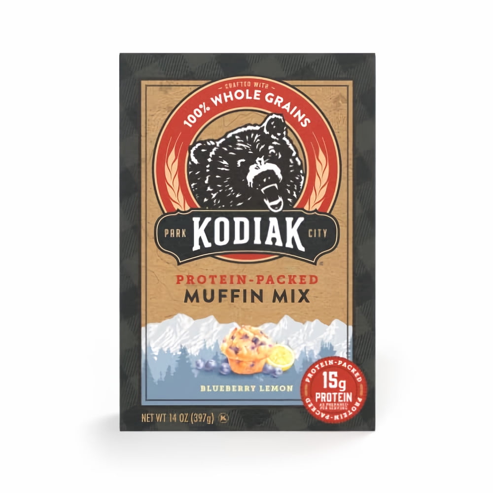 Kodiak Cakes Protein Packed Muffin Mix, Blueberry Lemon, 14 oz