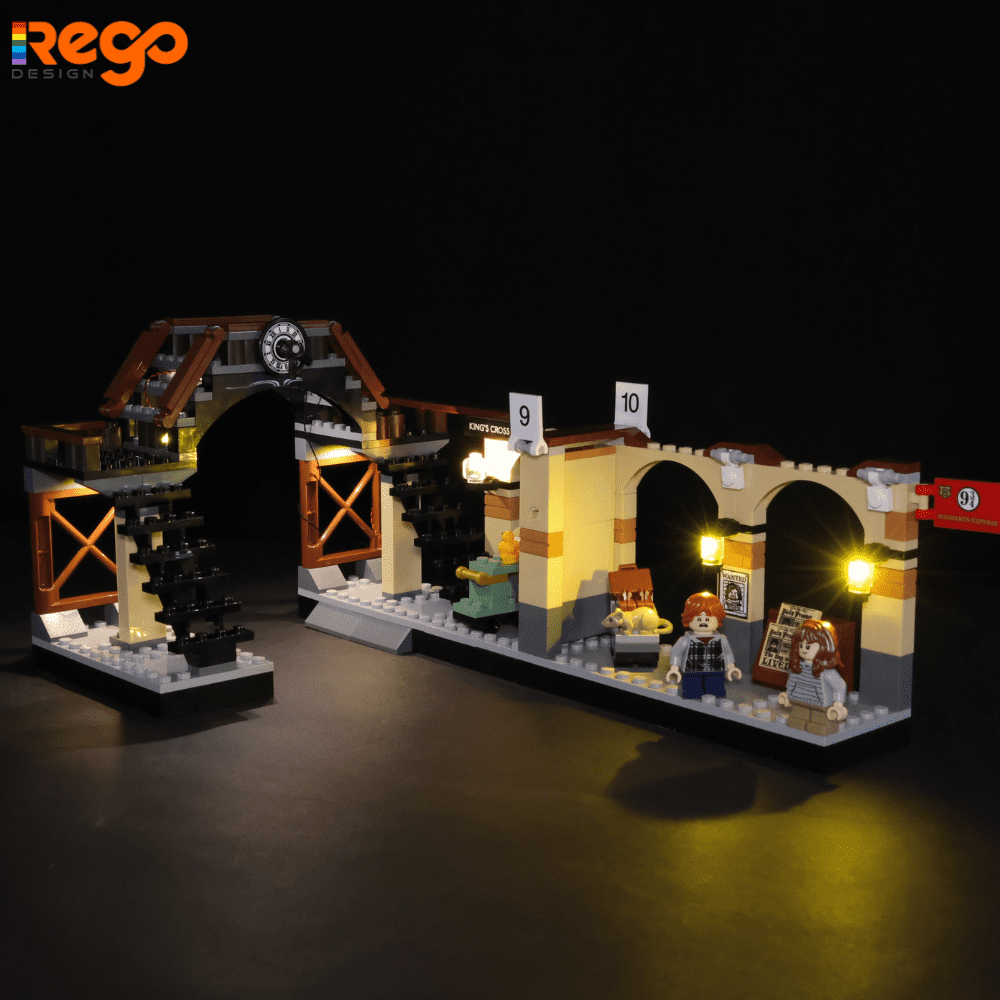 Rego Design IR Switch Lighting Set for Hogwarts Express Building Blocks Model, Light Kit Compatible with Lego 75955 (Not Include the Building Set)