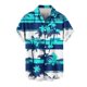 thumbnail image 2 of Blusa y camisa de manga corta con cuello vuelto para hombre, informal, a la moda, con estampado de bolsillo y botones, de poliéster., 2 of 5