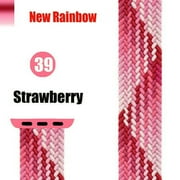 Yepband Braided Solo Loop for Apple Watch Bands 45mm 41mm 42mm 38mm 40mm 44mm for Women Men Elastic Nylon Bands Replacement Wristbands Strap Accessories for iWatch Series Ultra 8 7 SE 6 5 4 3 2 1 Nike