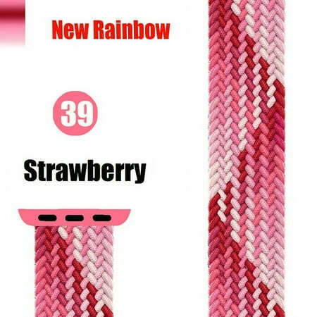 Yepband Braided Solo Loop for Apple Watch Bands 45mm 41mm 42mm 38mm 40mm 44mm for Women Men Elastic Nylon Bands Replacement Wristbands Strap Accessories for iWatch Series Ultra 8 7 SE 6 5 4 3 2 1 Nike