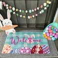 thumbnail image 3 of Binwennn Heavy Blanket Rose Rug Warm Blanket Throw Easter Bunny Bathroom Carpet Spring Tufted Absorbent Bath Mat Suitable For Bathroom Shower Bathtub Kitchen Area Carpet Decoration 40x60cm, 3 of 5