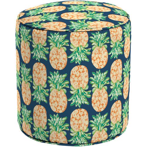 Mainstays Outdoor Patio Round Pouf, Multiple Patterns - Walmart.com