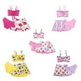 thumbnail image 7 of GYRATEDREAM Toddler Baby Girls Swimsuit 3-Piece Bikini Set Kids Print High Waisted Ruffle Bathing Suit Swimwear with Quick Dry Beach Cover Up for 2-9 Years, 7 of 7