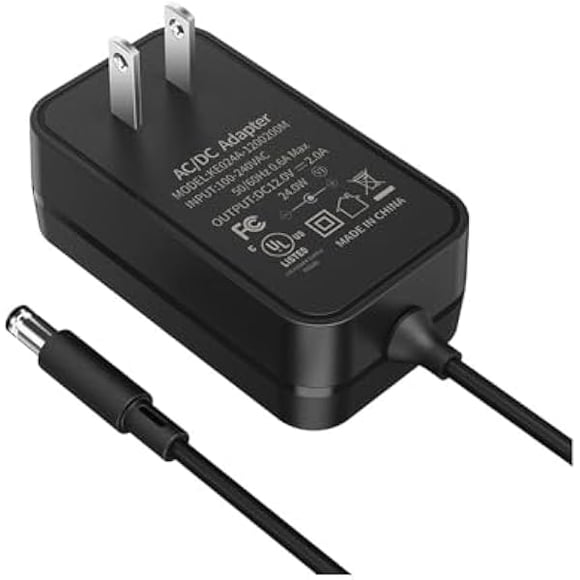 LujingZ UL Listed 12V 2A AC DC Power Supply Charger Adapter for Yamaha PSR, YPG, YPT, DGX, DD, EZ, P Digital Piano and Portable Keyboard Series, Power Charger Cord for Yamaha PA130 PA150