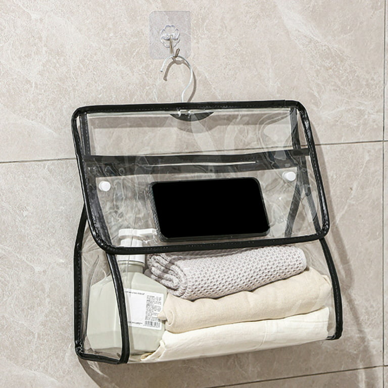 Waterproof Clear Bathroom Hanging Bag – Large Capacity Toiletry