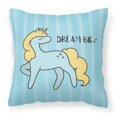 thumbnail image 1 of "Treasures BB7471PW1414 Nursery Dream Big Unicorn Fabric Decorative Pillow Patio-Furniture-Pillows, Multicolor" Caroline's Treasures BB7471PW1414, 1 of 1