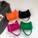 thumbnail image 5 of Bolso de mano de un solo hombro para mujer, de tela de fieltro en miniatura de colores, sencillo, para llevar debajo del brazo, 5 of 5