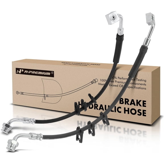 A-Premium Front Brake Hydraulic Hose Compatible with Ford - E250 E250 Econoline E350 Club Wagon E350 Econoline E350 Super Duty E350 Econoline Club Wagon E450 Super Duty Econoline Super Duty-2PC