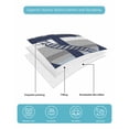 thumbnail image 4 of Full Size Quilt Bedding Set, Nautical Anchor Reversible Summer Quilt 3 Pieces, Ocean Grey Blue Stripes Modern Simplistic Lightweight Bedspreads Coverlets with 2 Pillow Shams for All Seasons, 4 of 5