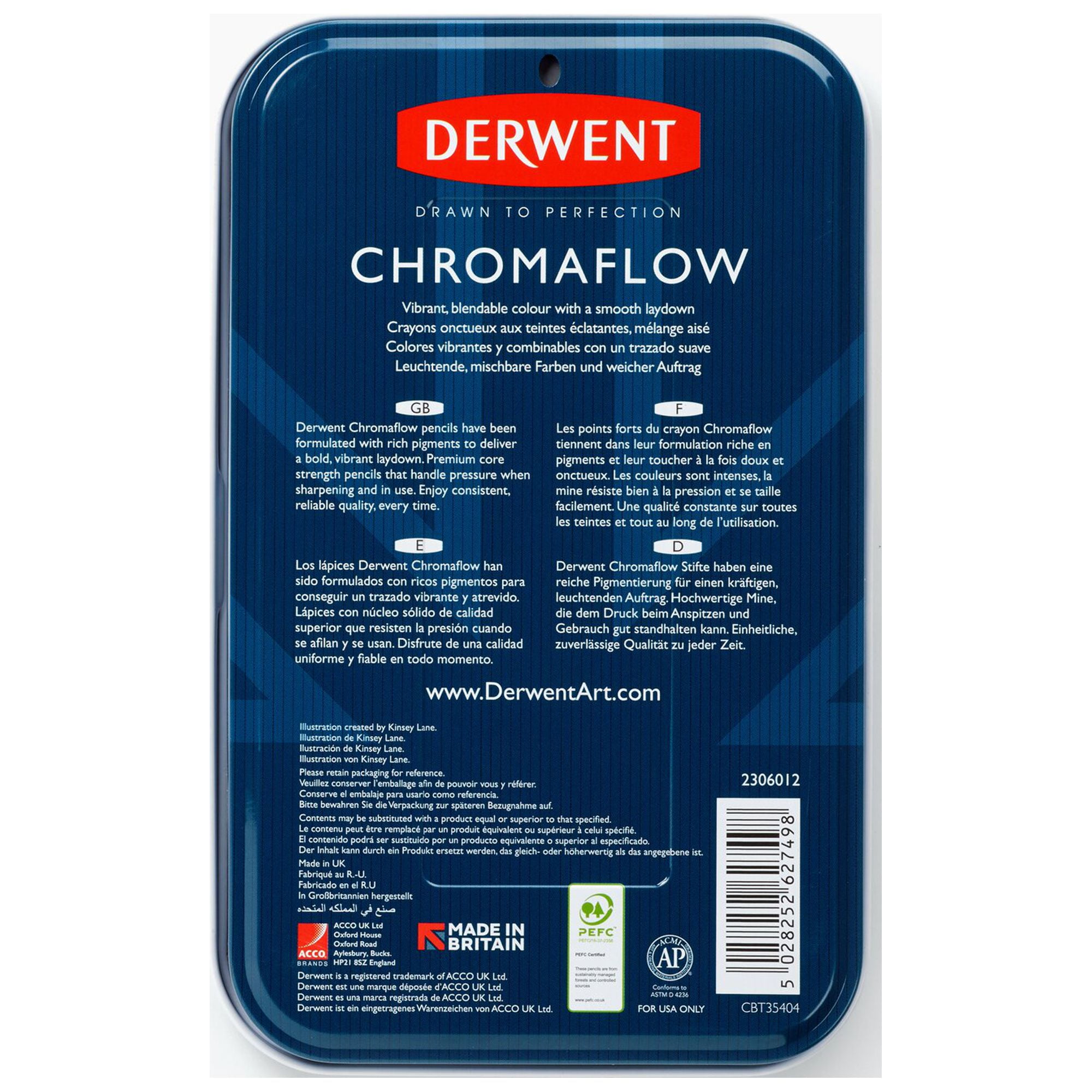Derwent Chromaflow Colored Pencils - Set of 36