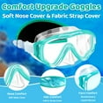 thumbnail image 2 of Vvinca Kids Goggles Snorkel Mask Diving Mask Swimming Goggles with Nose Cover and Straps Cover for Kids and Youth Age 6-14, 2 of 9
