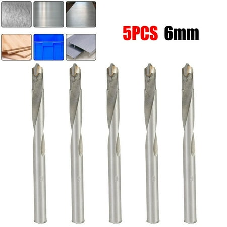 

5pcs 6mm Cemented Carbide Drill Bits Fit for Stainless Steel Metal Drilling