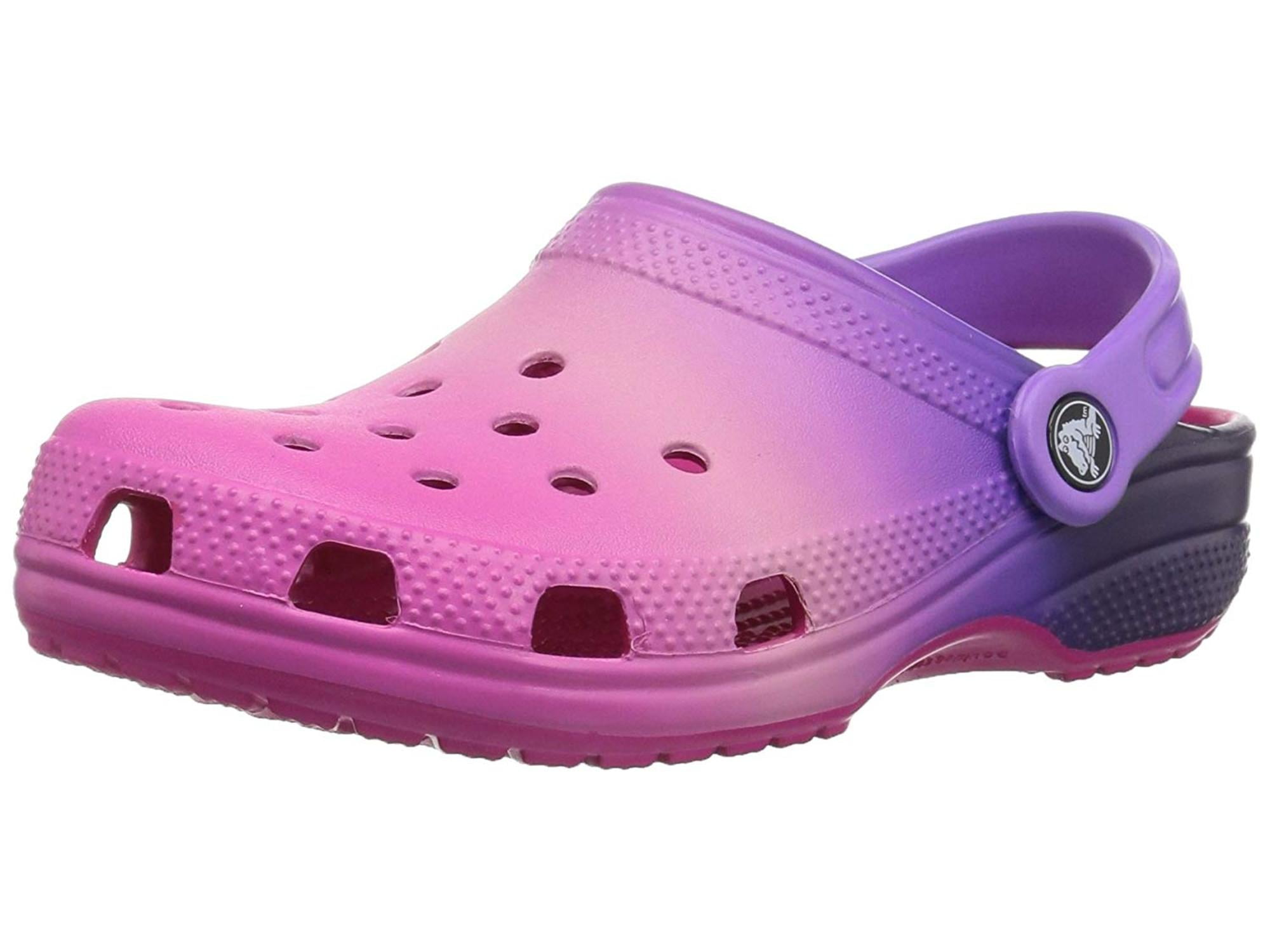 blue ombre crocs