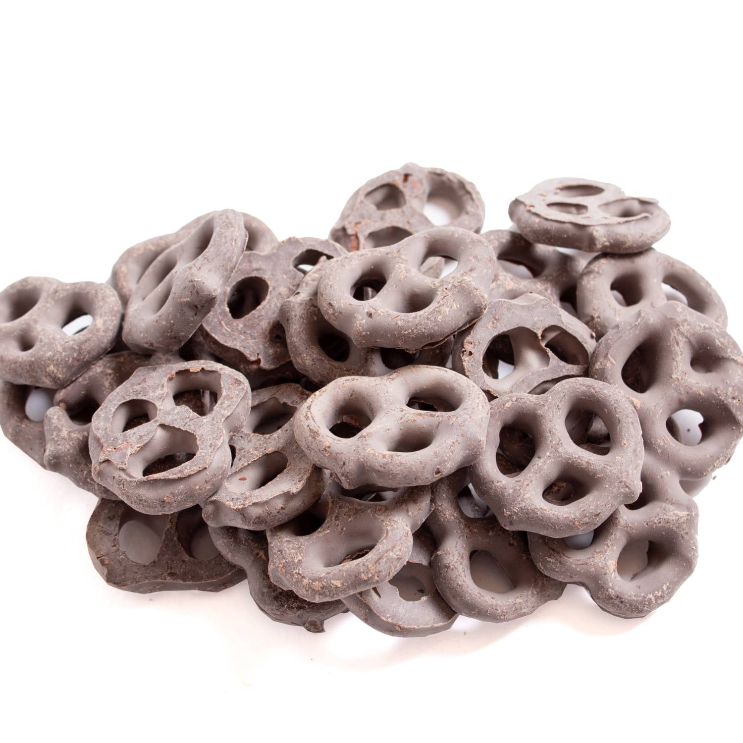Lehman's Chocolate Covered Mini Pretzels, Pure Dark Chocolate Coated Sweet and Salty Snack, 14 oz Resealable Bag