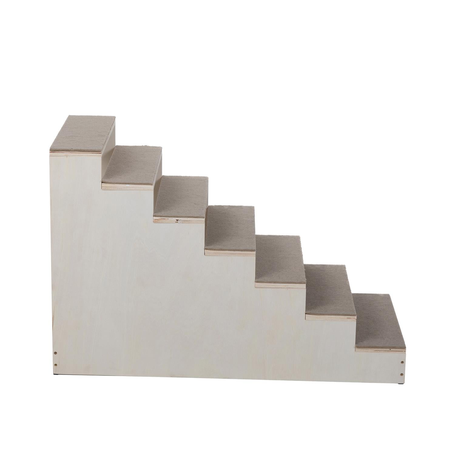 Pefilos 22" Wooden Pet Steps for Small Dogs and Cats, Ramp Stairs for Couch, Sofa, and High Bed Climbing, 7-Step, Natural Pefilos 22" Wooden Pet Steps for Small Dogs and Cats, Ramp Stairs for Couch, Sofa, and High Bed Climbing, 7-Step, Natural
