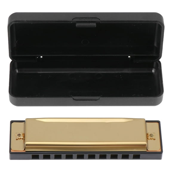 WRITWAA Creative 20 Tones Harmonica, Golden, Perfect Sound Quality for Beginners 1Pc