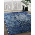 thumbnail image 3 of Ahgly Company Machine Washable Indoor Rectangle Industrial Modern Blue Koi Blue Area Rugs, 2' x 5', 3 of 7