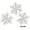 02-SilverA 2.36x2.36Inch, variant on SHENGXINY 3PCS Christmas Snowflake Wreath for Front Door Hanging Window Decoration,Artificial Plants Wreath for Porch Outdoor Indoor Home Holiday Party Decor 3.15x3.15Inch Silver