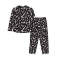 thumbnail image 2 of Uemuo Anchors Pattern Womens Pajama Sets,PJ Set for Women,Pajamas for Women Logo,Long Sleeve Pajama Set for Women,Soft Long Sleeve Top With Pants-Large, 2 of 9