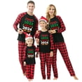 thumbnail image 1 of Penkiiy Pyjamas de Noël pour Famille Ensemble de Pjs Assortis, Pyjamas de Noël à Carreaux Rouges pour Femmes Hommes Enfants Rouge 2-3 Ans, 1 of 5