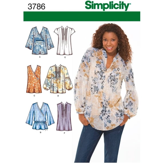 Simplicity Pattern Misses' Tops, (14, 16, 18, 20, 22)