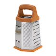 thumbnail image 2 of Stainless Steel Cheese Grater with Container - 6-in-1 Nonstick Box Grater w/ 6 Sides - Versatile Cheese Grater with Handle - Use as Cheese Shredder, Vegetable Grater, Food Graters for Kitchen (Silver), 2 of 9